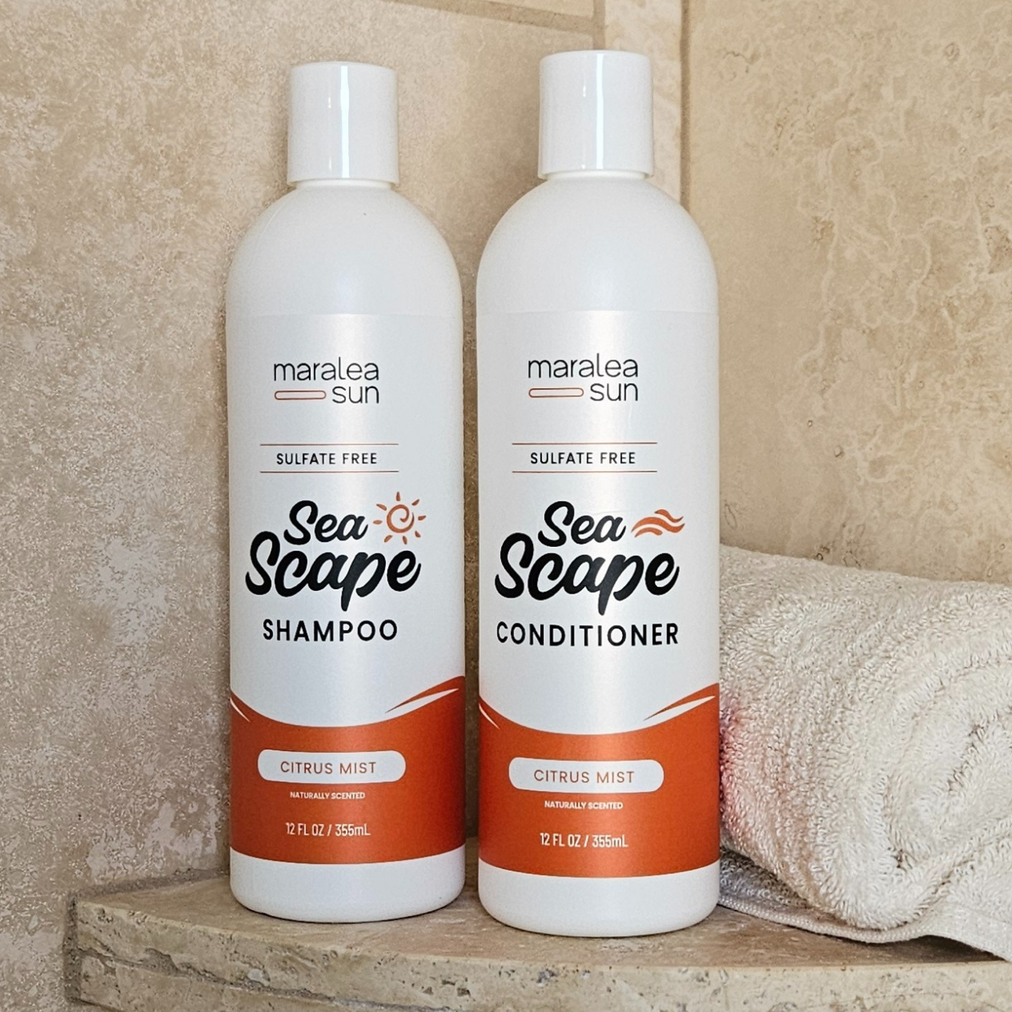 Sea Scape Citrus Mist System | Frizz Control Shampoo + Conditioner