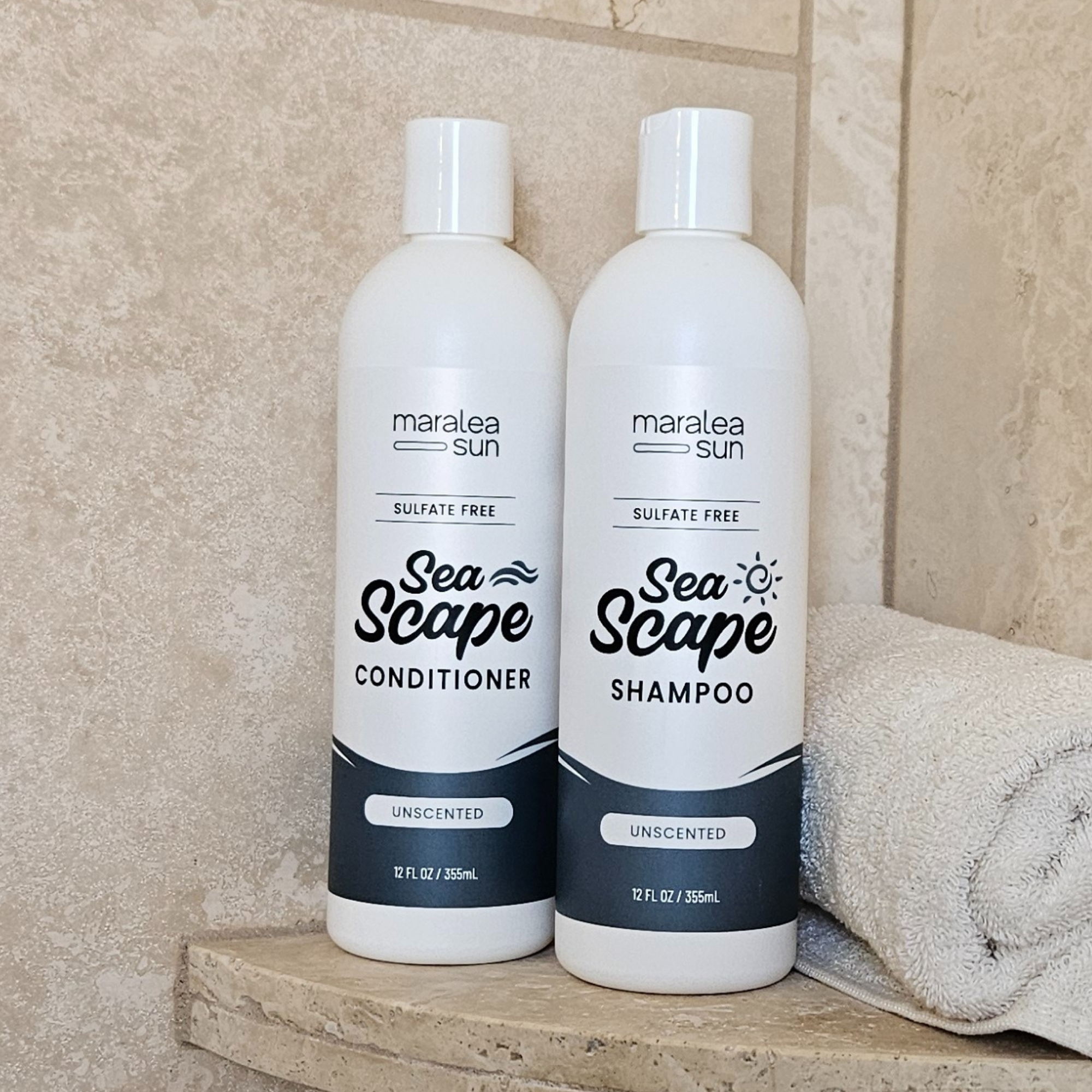 Sea Scape Frizz Control System - Unscented Complete Shampoo & Conditioner Set